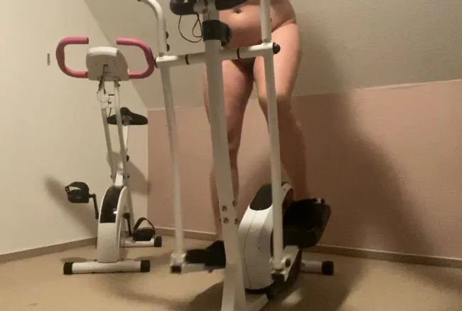 Geil auf dem Crosstrainer
