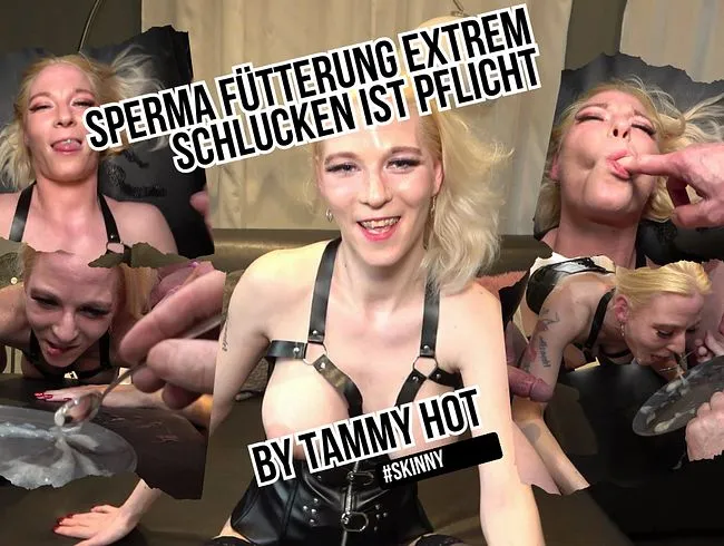 Schlucken ist Pflicht, mit Löffel Gefüttert mit dem geilen Ficksaft